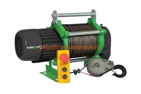 Лебедка электрическая ( электролебедка 300/600кг, 70/35м, U=380v, P3, 50HZ) EURO-LIFT KCD 00019829