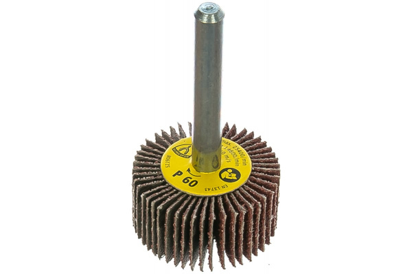 Круг шлифовальный лепестковый на шпильке (30х15 мм; 6 мм; Р60) KLINGSPOR 12844