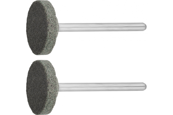 Шлифовальный абразивный круг Зубр карбид кремния на шпильке P 120 d 2x3.2 мм L 45 мм 2 шт. 35916