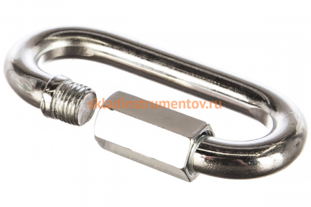 Карабин винтовой оцинкованный с муфтой 5 шт. (12 мм; ТФ5) Зубр 4-304535-12