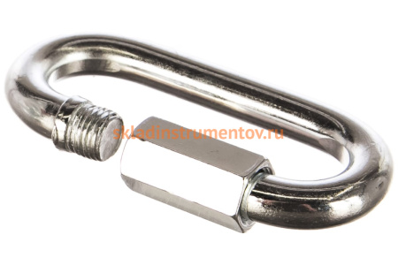 Карабин винтовой оцинкованный с муфтой 5 шт. (12 мм; ТФ5) Зубр 4-304535-12