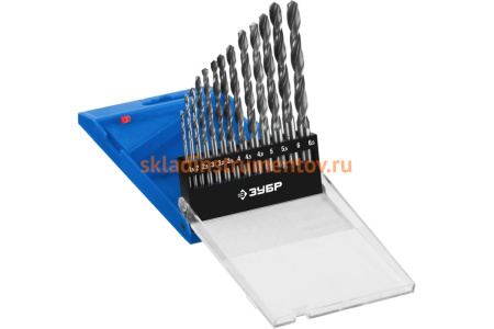 Набор сверл по металлу Проф-В 1.5-6.5 мм, 13 шт. Зубр 29621-H13