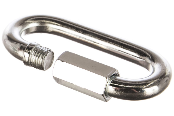 Карабин винтовой оцинкованный с муфтой 5 шт. (12 мм; ТФ5) Зубр 4-304535-12 Карабин винтовой оцинкованный с муфтой 5 шт. (12 мм; ТФ5) Зубр 4-304535-12