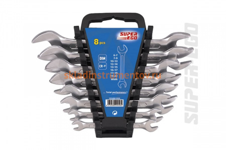 Набор CR-V двух рожковых ключей 6-22мм е SUPER-EGO SEH001000