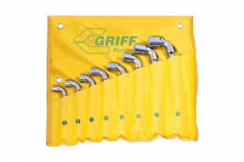 Набор торцевых Г-образных ключей из 8 штук 6-19мм GRIFF 028059