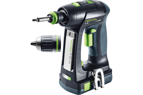 Аккумуляторная дрель-шуруповёрт FESTOOL C 18 Li 3.1-Compact 574921