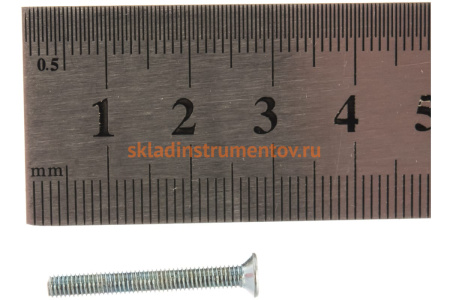 Винт Зубр DIN 965, класс прочности 8.8, оцинкованный, M3x25 мм, ТФ0, 13000 шт 4-303110-03-025