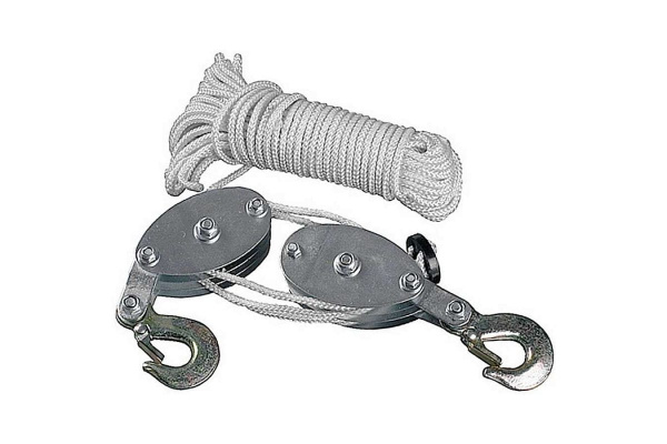 Полиспаст 2-блочный с канатом (20 м; 200 кг) TOR 1005956