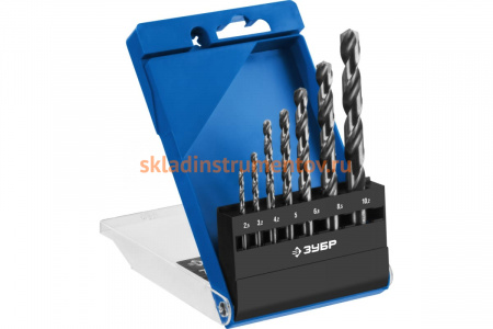 Набор сверл по металлу Проф-А 2.5-10.2 мм, 7 шт. Зубр 29625-H7R