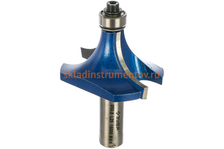 Фреза кромочная калевочная №1 ПРОФЕССИОНАЛ (50.8х25х71.5 мм; R19 мм; хвостовик 12 мм; ВК6) Зубр 28701-50.8