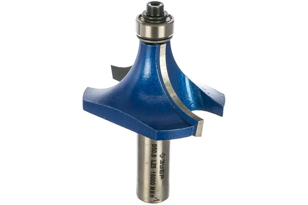 Фреза кромочная калевочная №1 ПРОФЕССИОНАЛ (50.8х25х71.5 мм; R19 мм; хвостовик 12 мм; ВК6) Зубр 28701-50.8