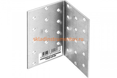 Крепежный угол Зубр МАСТЕР равносторонний, 60х40х40мм, 1шт 310206-060-040