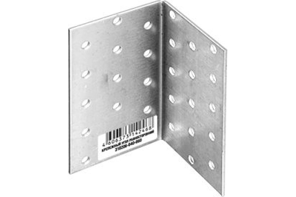 Крепежный угол Зубр МАСТЕР равносторонний, 60х60х60мм, 1шт 310206-060-060