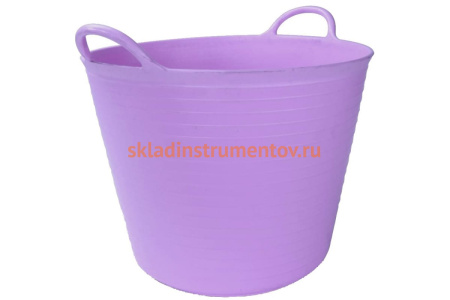 Корзина пластиковая бледно-фиолетовая №3 RUBI 40л 88730