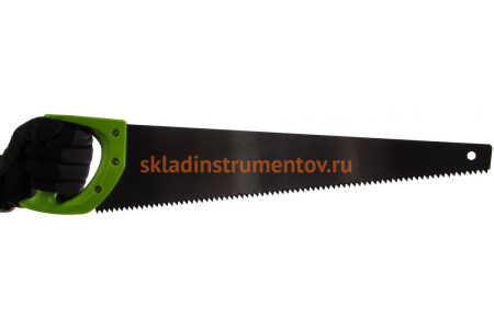 Ножовка по дереву СИБРТЕХ Зубец 500 мм, шаг зуба 7мм, зуб 2D, калёный зуб, 2-х комп. рукоятка 23818