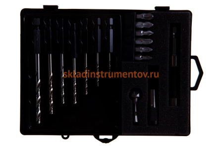 Набор биты+сверла+зенкер в пластиковом футляре NAREX 850200