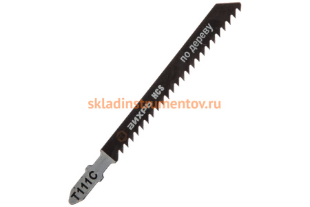 Пилки для лобзика Т111C по дереву, грубый рез 100х75 мм, 2 шт. Вихрь 73/10/5/7