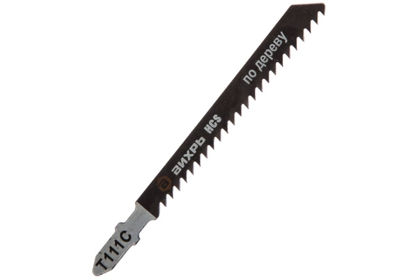 Пилки для лобзика Т111C по дереву, грубый рез 100х75 мм, 2 шт. Вихрь 73/10/5/7