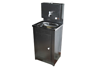 Дачный умывальник Вихрь КОМФОРТ, с подогревом, нержавеющая мойка, цвет серебро 74/4/8