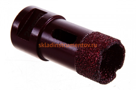 Коронка алмазная вакуумная по камню D25-15W-40L-M14 (25х40 мм; М14) MESSER 06-35-025