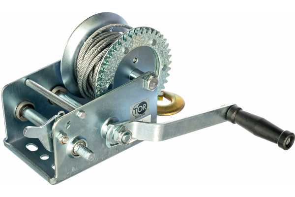 Ручная барабанная лебедка TOR TOR ЛФ-2500 (FD) г/п 1,0 т, длина троса 10 м 11311