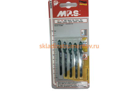 Пилки T119BO (75х50х2.0 мм; 5 шт.) по древесине, пластмассе MPS 3109