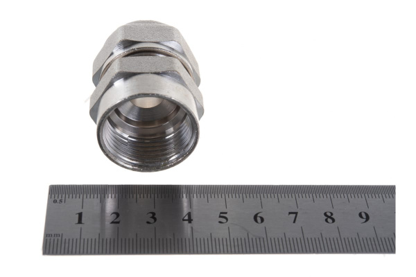 Соединитель (20х2 мм; 3/4"; цанга-гайка) для трубопровода Зубр 51402-20-3/4