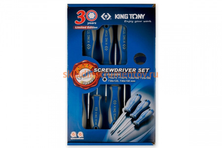 Набор отверток в коробке (TORX, 6 предметов + открывалка для бутылок) KING TONY P30316PR
