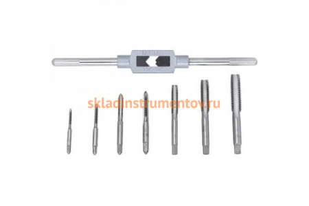 Набор метчиков СИБРТЕХ М3-М12, 8 предметов СИБРТЕХ 77308