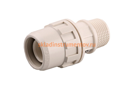 Муфта соединительная "ШиреФит" (20 мм; 1/2") для трубопровода Зубр 51461-20-1/2