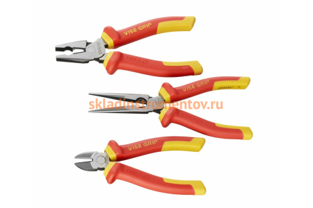 Набор изолированных плоскогубцев и кусачек 3 предмета Irwin 10505519