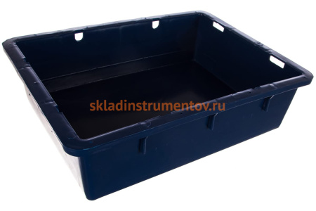 Сырково-творожный ящик п/э 532х400х141 синий Тара.ру 00420 Сырково-творожный ящик п/э 532х400х141 синий Тара.ру 00420
