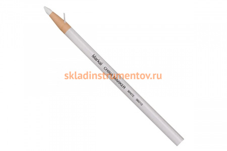 Промышленный восковой самозатачивающийся карандаш Markal China Marker, белый 96010