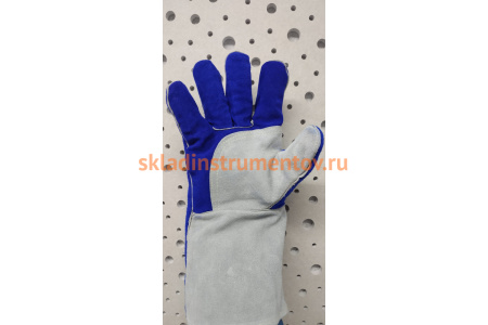 Перчатки сварщика с крагой Jeta Safety Ferrus Frost, цвет синий/серый, JWK601-XL Перчатки сварщика с крагой Jeta Safety Ferrus Frost, цвет синий/серый, JWK601-XL