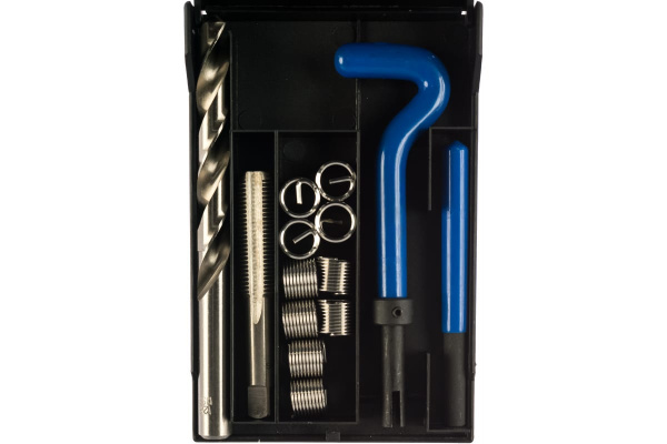 Набор для восстановления резьбы (вставки М12х1.5, L=16.3 мм, 10штук) 14 предметов JTC 4786