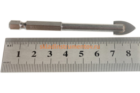 Сверло Delta (10 мм; 2 грани) по стеклу HAGWERT 576010