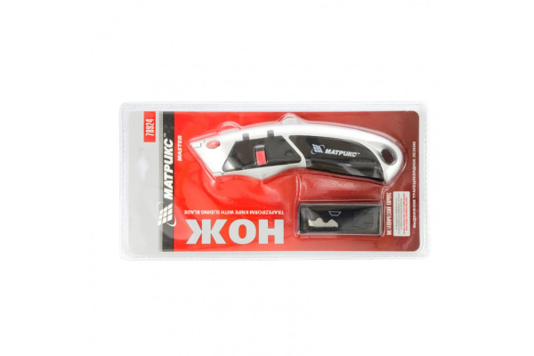 Нож 18 мм + 8 лезвий MATRIX MASTER 78924