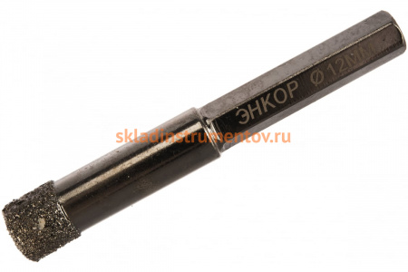 Сверло алмазное по керамограниту (12 мм) Энкор 48323