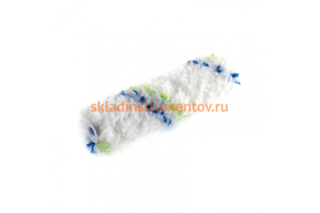 Сменный мини-валик 110 мм,ворс 12 мм,D - 16 мм, D ручки - 6 мм СИБРТЕХ Водные краски 80582