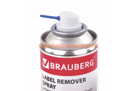 Спрей-гель для удаления этикеток, следов клея и липких лент BRAUBERG MAX 210 мл 607163