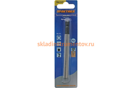 Держатель магнитный составной (100 мм; 1/4) для бит ПРАКТИКА 773-057