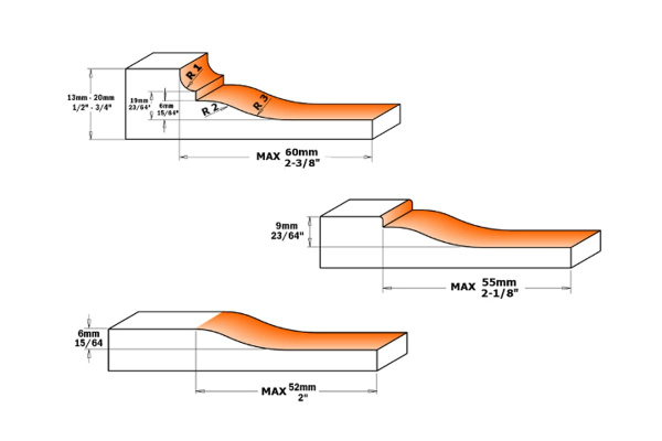 Нож (2 шт; 19.8х11.9х1.5 мм) для фрез 694.013 CMT 695.013.A1