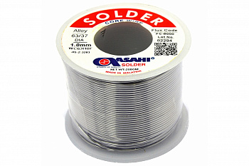 Припой (1 мм, 0.25 кг, Sn63/Pb37, FC5000 флюс RMA) ASAHI 00-00000308