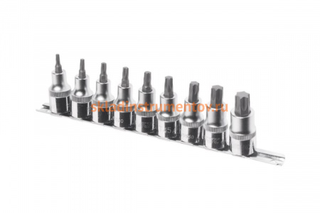 Набор бит-головок 1/2" TORX T20-T60 (9 предметов) JTC H409T