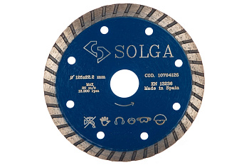 Диск алмазный PROFESSIONAL турбо по железобетону (125х22.2 мм) Solga Diamant 10704125