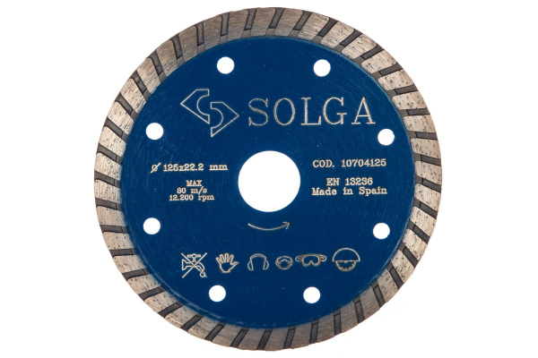 Диск алмазный PROFESSIONAL турбо по железобетону (125х22.2 мм) Solga Diamant 10704125