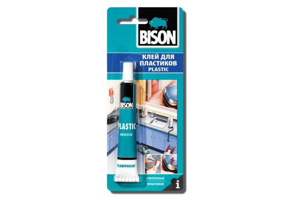 Клей для пластика BISON PLASTIC ADHESIVE CRD 25ML 6307217