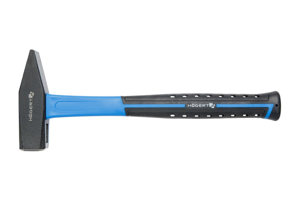 Молоток каменщика HOEGERT TECHNIK 1000 г, с рукояткой из стекловолокна HT3B036