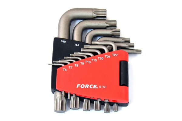 Набор Г-образных ключей FORCE Т6-Т60 15 предметов 5151
