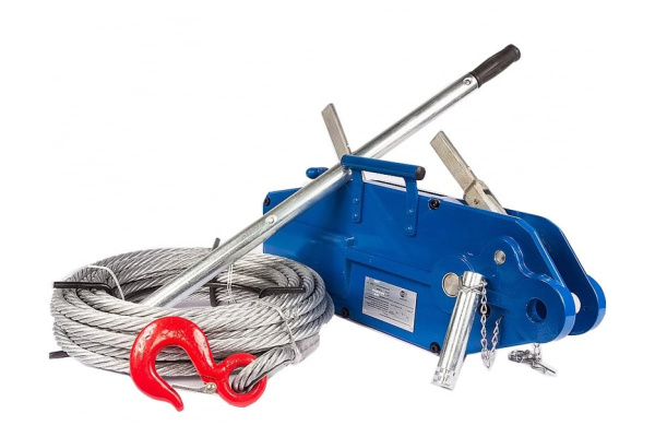 Рычажная тросовая лебедка TOR МТМ 3200 3.2 т, длина 20 м, стальной корпус 1002529